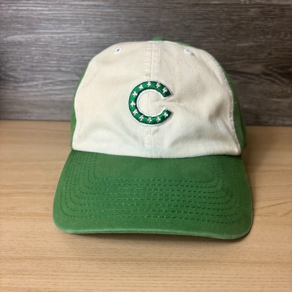 Chicago Cubs Hat‎ Cap Fitted Size Medium Green St Patricks Clover